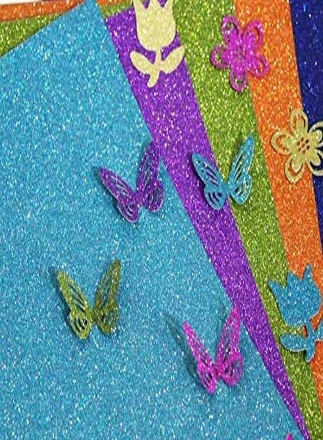 SUKECHI Glitter Sheets A4 Size For Craft Set of 10 For Art and Craft Work Glitter Sparkle Sheets 10 Colors Non Adhesive - Image 3